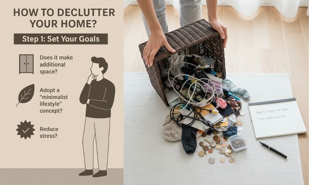 Decluttering and Minimalism: Step 1: Set Your Goals