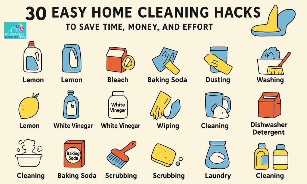 30 Easy Home Cleaning Hacks